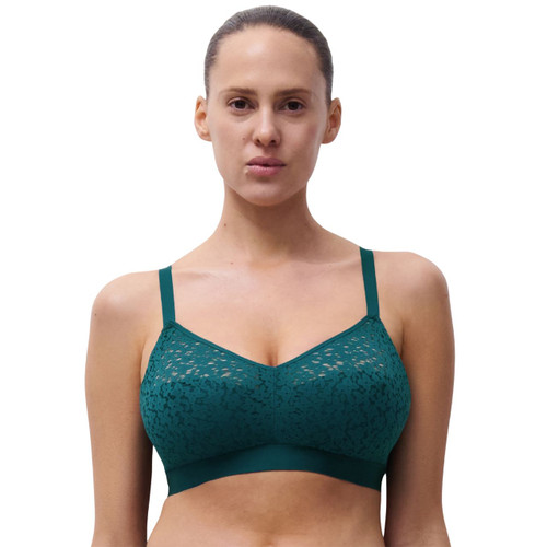 Chantelle Easy Feel Norah Non Wired Support Bra - Orental Green