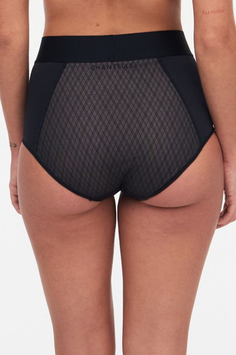Back of the black beige Chantelle Smooth Lines High Waisted Briefs