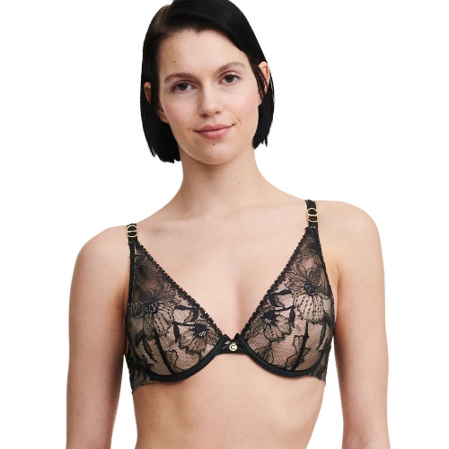 Chantelle 6762, Orangerie Underwire Lace Plunge Bra – Lingerie By