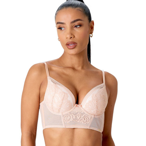 Gossard Encore Padded Longline Bra - Blush