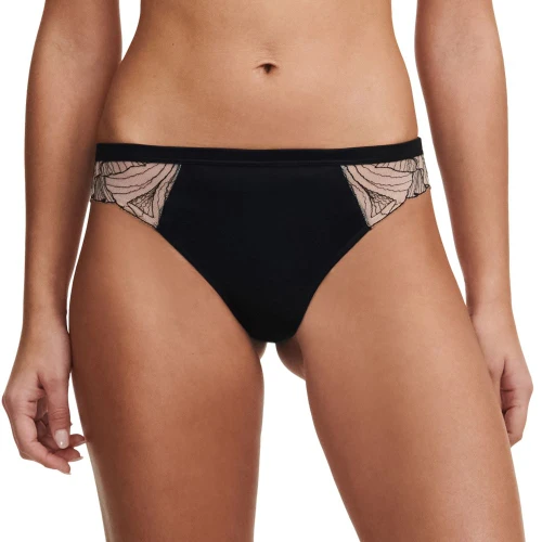 Chantelle Pulp Tattoo Love Brazilian Brief Black
