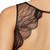 Back detail of the LingaDore Black Sparkle Satin Chemise