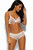 White Gossard Glossies Moulded Sheer Bra and short
