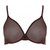 Gossard Glossies Moulded Sheer Bra - rich brown