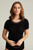 Black Femilet Juliana Merino Wool T Shirt