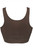 Back of the espresso Pretty Polly Eco-Wear Comfort Non Wired Bra