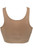 Back of the cinnamon Pretty Polly Eco-Wear Comfort Non Wired Bra