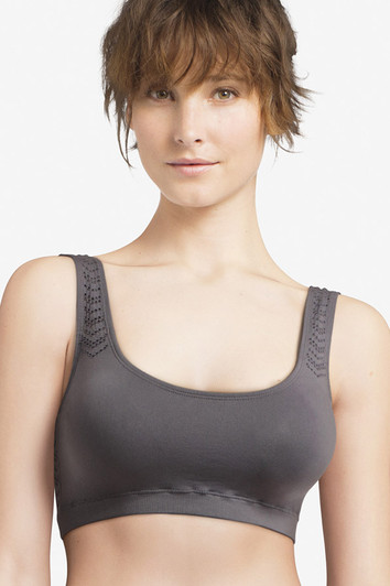 Passionata Santorin Padded Bralette - Smoke Grey Passionata Santorin Padded Bralette - Smoke Grey