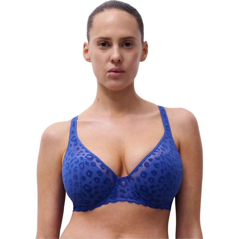 Chantelle Pulp Girls Plunge Bra in sailor blue