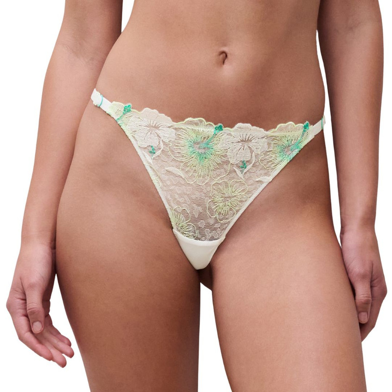 Chantelle Pulp Daydream Thong Knicker - Green Paradise