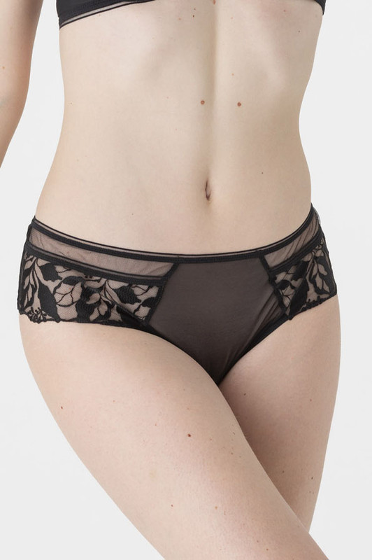 Black Maison Lejaby Sin Short Knicker