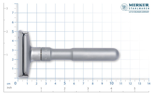 Merkur FUTUR Adjustable Safety Razor 700 | Matte Chrome Double Edge Razor