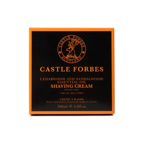 Castle Forbes Cedarwood & Sandalwood Essential Oils Shaving Cream ( 200ml/6.8oz)