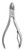 Dreiturm - Nail Nipper, Nickel, Flip Spr, 4.5 inch, German Solingen (382112)