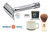 Merkur - 34C DE Safety Razor Starter Set includes Badger Shave Brush, Mug, Soap and Blades