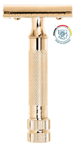Merkur - DE Safety Razor 34G HD, Gold, Straight Guard, German