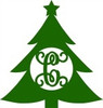 Christmas Tree Monogram WS