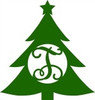 Christmas Tree Monogram WS