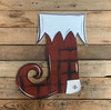 Unfinished Elf Stocking Cutout, Wooden Shape,  DIY Craft WS