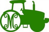 Tractor - Shape Framed Monogram, Unfinished MDF WS