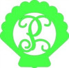Seashell - Shape Framed Monogram, Unfinished MDF WS