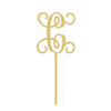 Cake Topper Uppercase Monogram WS