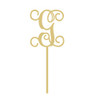 Cake Topper Uppercase Monogram WS