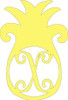 Pineapple Frame Letter Monogram WS