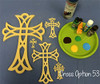 UNFINISHED WOODEN CROSS PAINTABLE WALL HANGING STACKABLE CROSS (53)WS