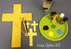 UNFINISHED WOODEN CROSS PAINTABLE WALL HANGING STACKABLE CROSS (43)WS