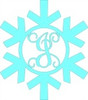 Snowflake Monograms WS