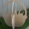 Easter Basket Yard Art 1/2'' Birch Easter Decor WS