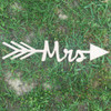 Arrow with word inside (Mrs) WS
