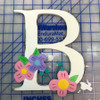 Wooden Floral Font Unfinished DIY Flower Letters