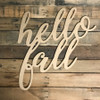 Script hello fall Unfinished Word WS