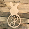 Bunny Cursive Letter Monogram WS