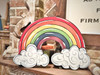 Paint by Line, Rainbow DIY Unfinished Wooden Cutout Craft