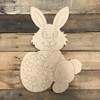 Paint by Line, Bunny with Egg DIY Unfinished Wooden