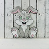 Paint by Line, Sitting Bunny DIY, Unfinished Wood Shape