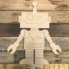 Paint by Line, Original Robot, Unfinished Wooden Cutout Craft