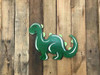 Dinosaur, Unfinished Wooden Cutout Craft, Paint by Line