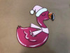 Flamingo with Scarf, Unfinished Wooden Craft, Paint by Line