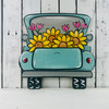 Tulip Truck, Unfinished Wood Cutout, Paint by Line