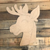 Reindeer, Unfinished Wooden Craft, Paint by Line