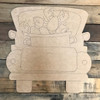 Crawfish Boil Truck, Unfinished Wood Cutout, Paint by Line