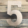 Wooden Rockwell Baseball or Softball Numbers, Paint by Line Craft