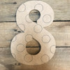 Wooden Beltorian Polka Dot Numbers, Paint by Line Craft