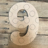 Wooden Beltorian Polka Dot Numbers, Paint by Line Craft