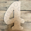 Wooden Beltorian Polka Dot Numbers, Paint by Line Craft