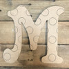 Wooden Polka Dot Beltorian Letters, Paint by Line Craft